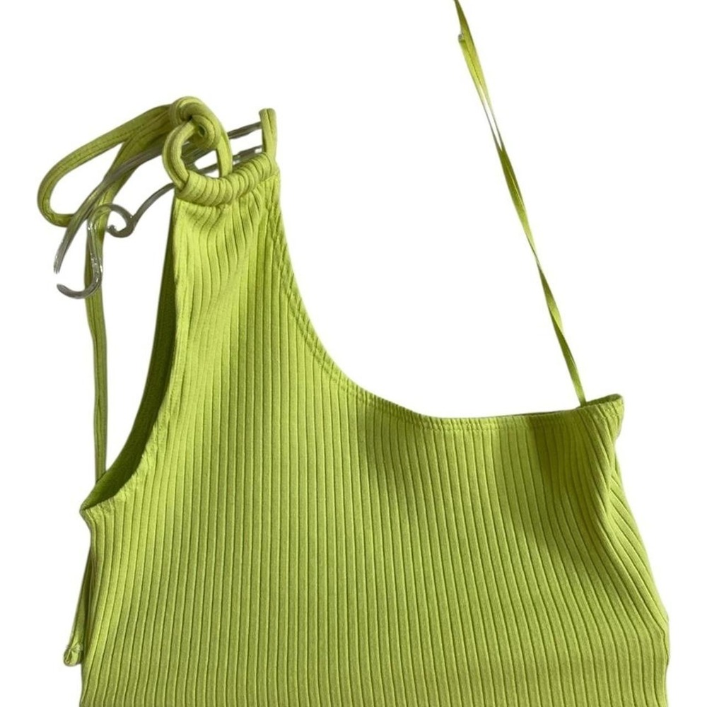 Aerie green ribbed crop top
